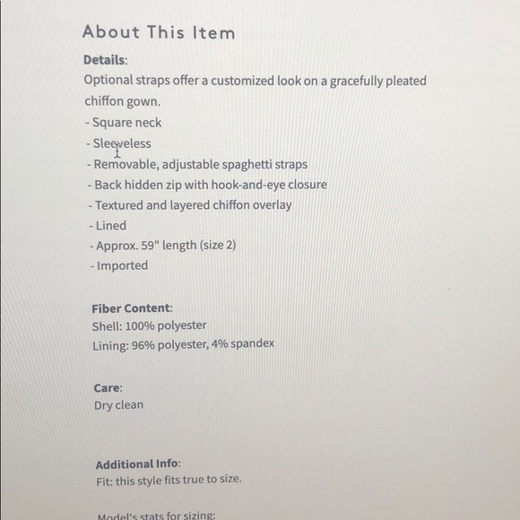 Vera wang “smoke” strapless chiffon dress - Picture 3 of 6